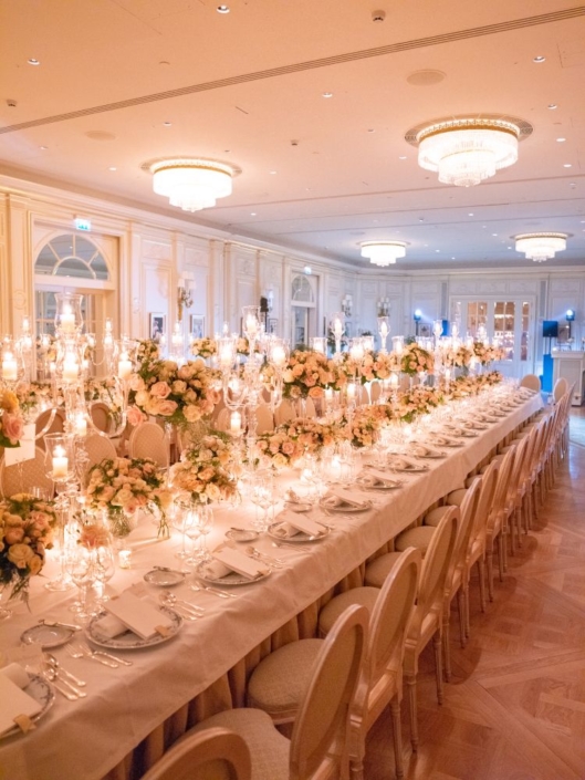 Paris ballroom wedding reception planned by Fête in France