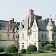 French chateau and gardens