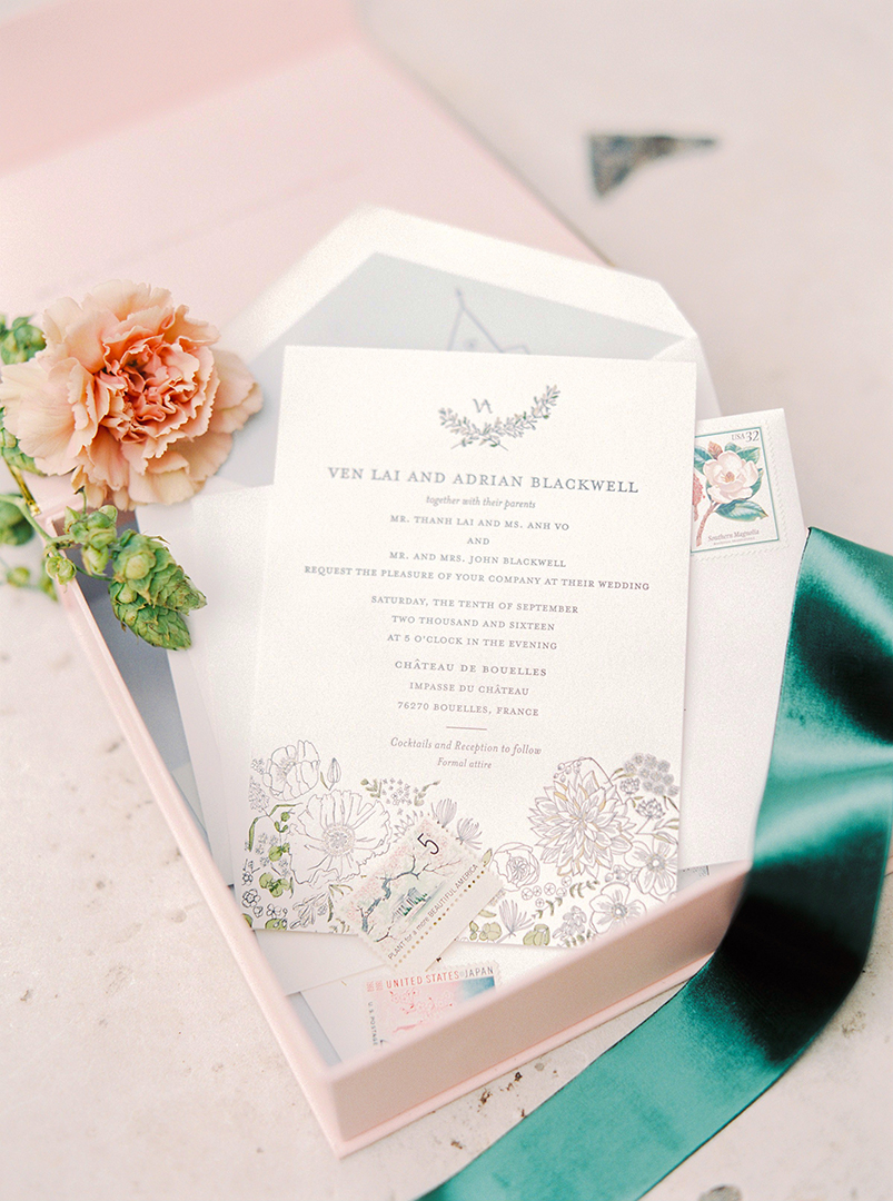 French wedding invitations