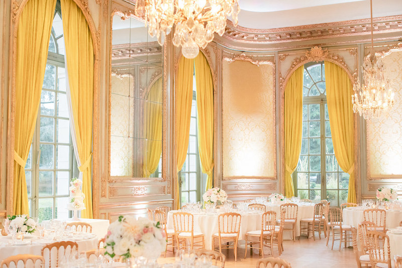 French chateau wedding reception planned by Fête in France
