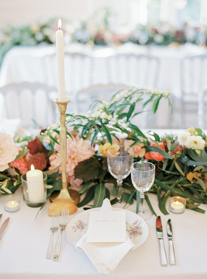 Wedding florals for a French countryside wedding