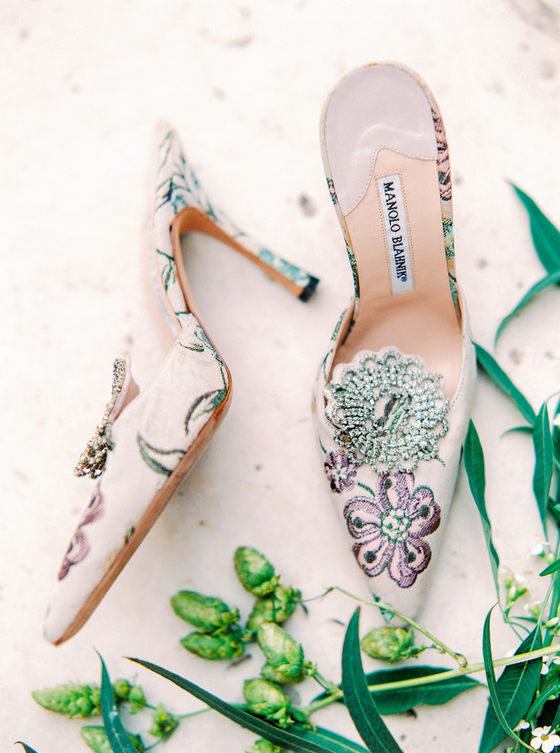 French wedding shoes by Manolo Blahnik