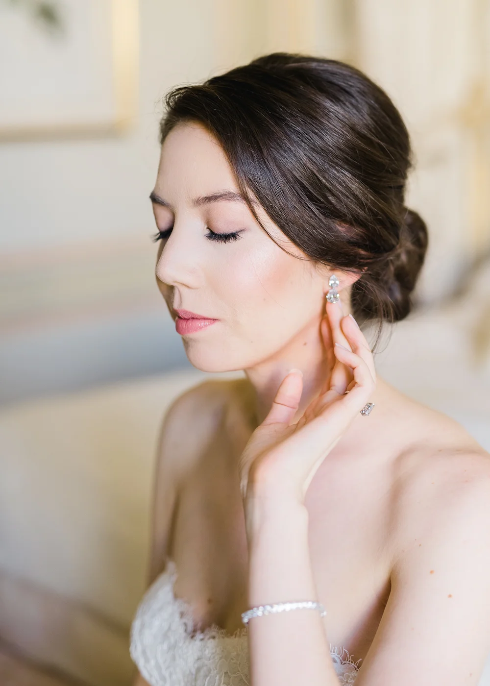 Paris wedding hair and makeup planned by Fête in France
